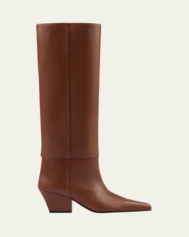 Jane Leather Knee Boots